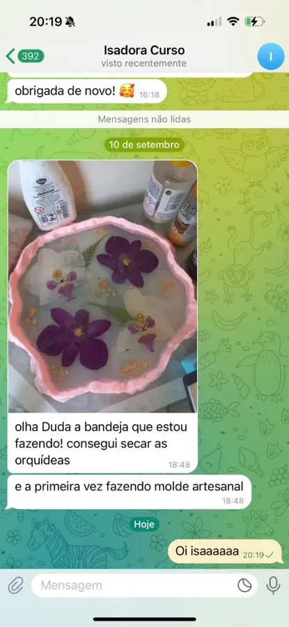 Peça de resina